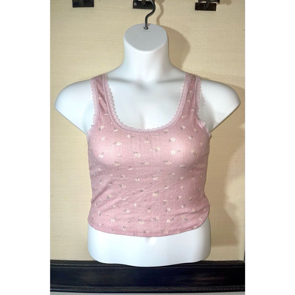 Hippie Rose Pink Floral Tank - Medium